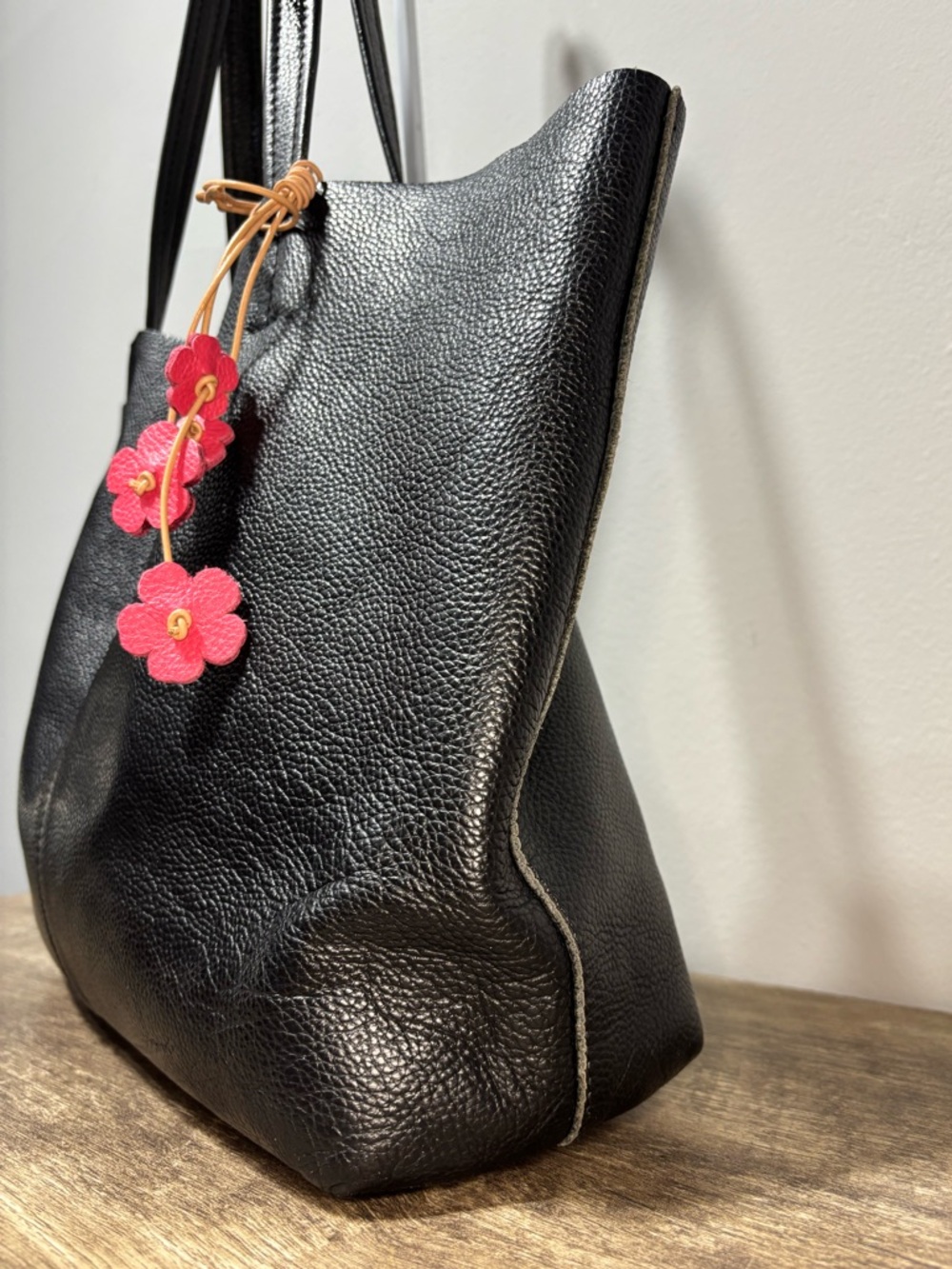 Damero Leather Shopping Tote - Picture 4 of 9